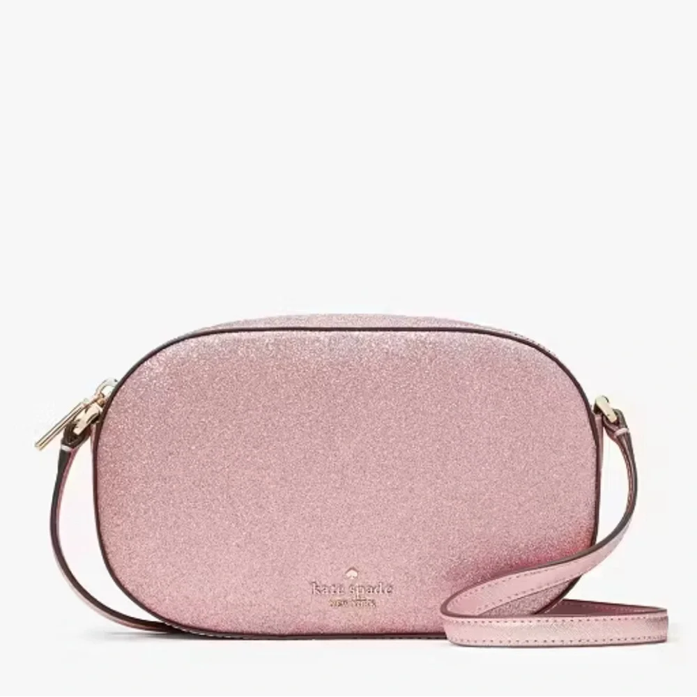 Kate Spade Glimmer Oval Camera Bag KE459 Mitten Pink